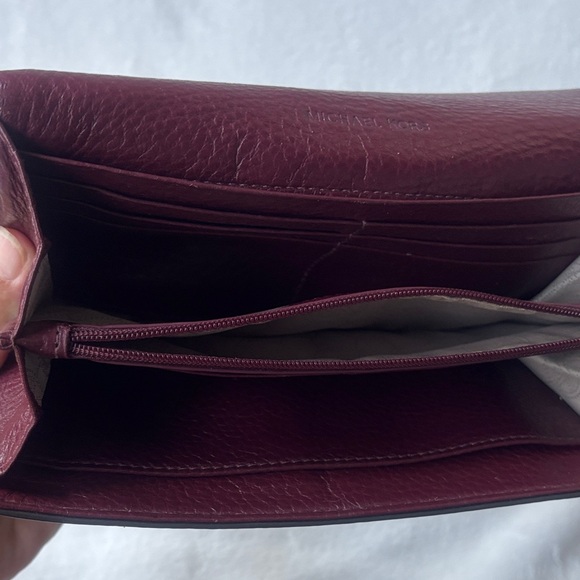 Michael Kors Burgundy Leather Wallet - Picture 4 of 10